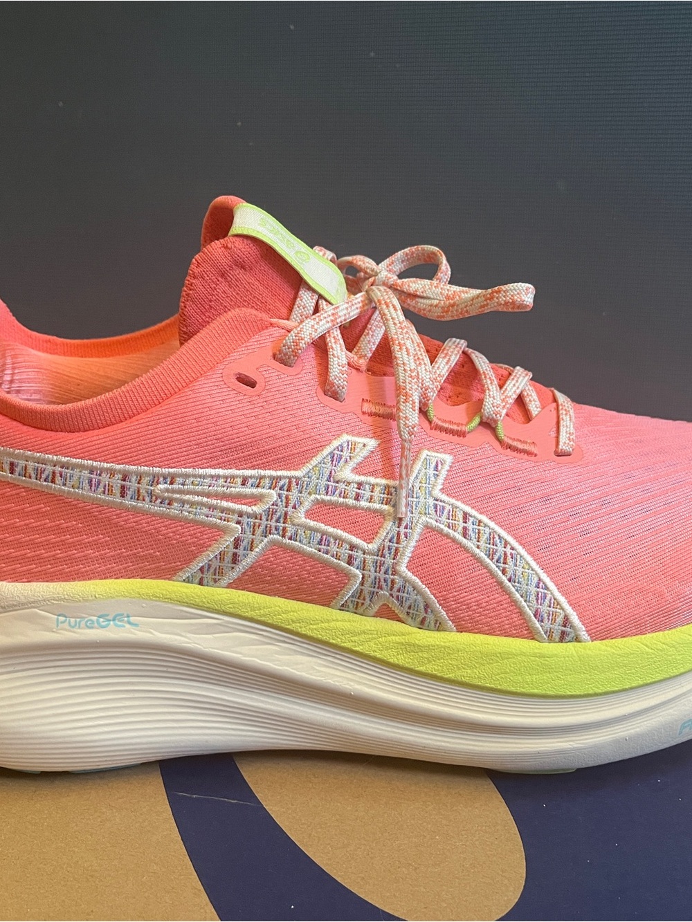 Asics Gel Nimbus 27 - Coral Pink Running Shoe
